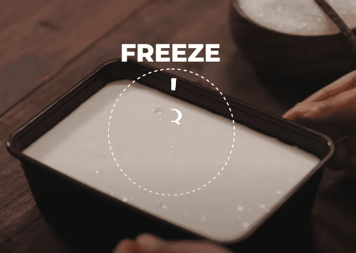 Icecream Recipe freeze