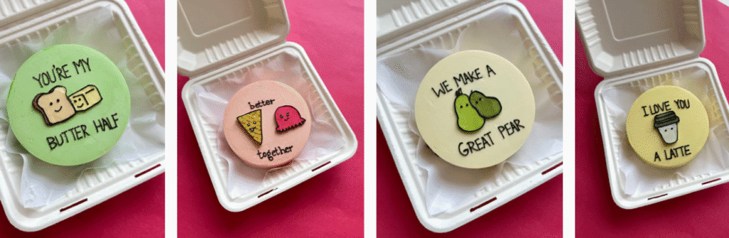 Anniversary Bento Cakes Design