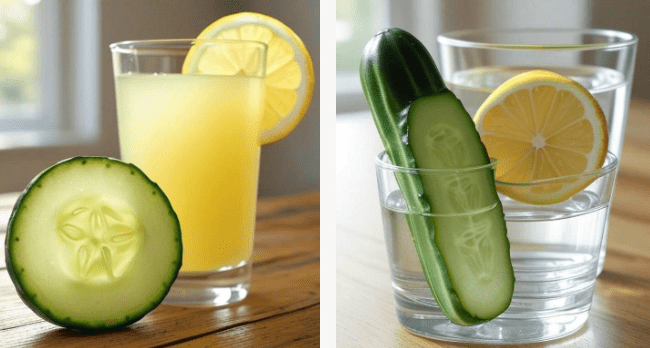 4. Cucumber and Lemon Juice for Dark Spots